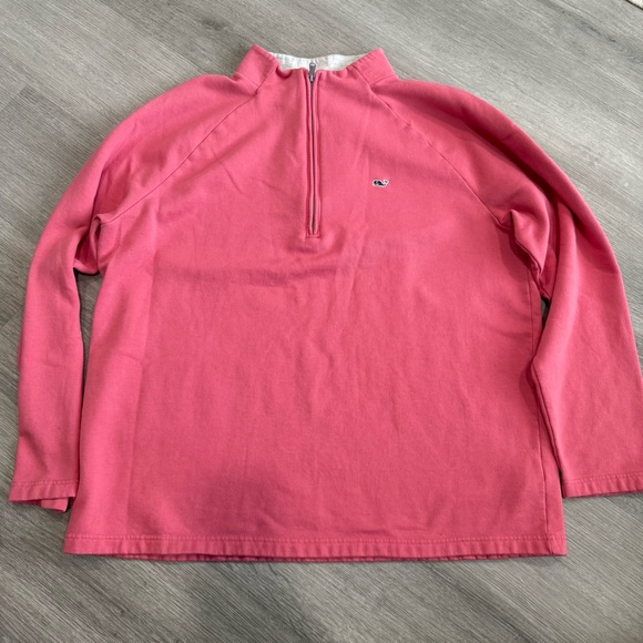 Vineyard Vines Other - Vineyard Vines Pink Quarter-Zip Sweater